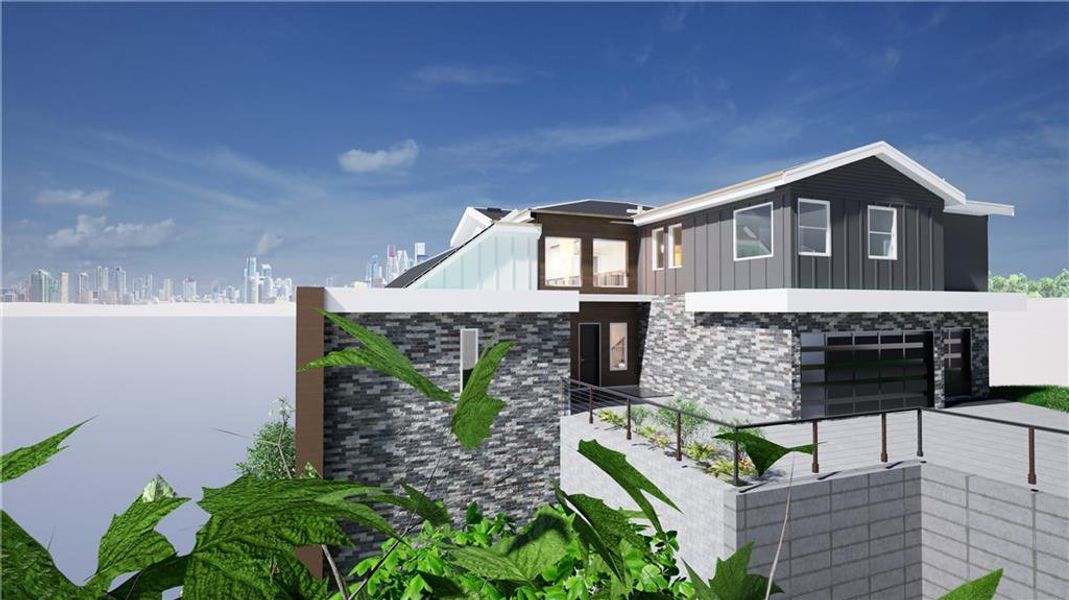 Front exterior of a new home in , Atlanta, GA, highlighting curb appeal (Image 5).