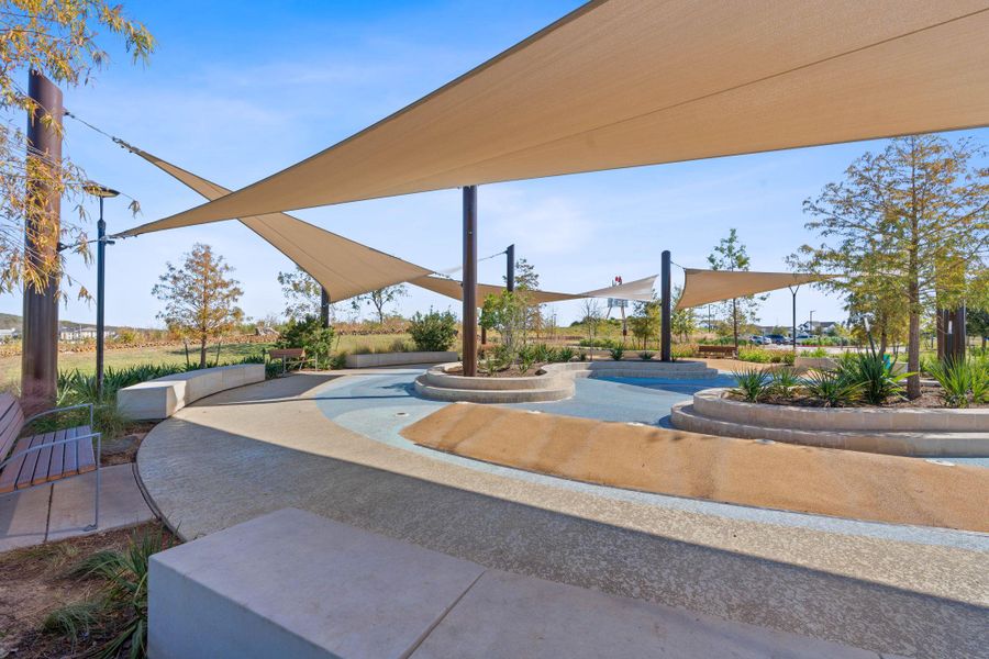 Community splash pad