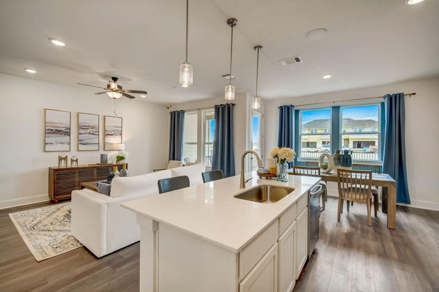 Furnished interior view inside a new home in Avery Centre, Round Rock (Image 7).