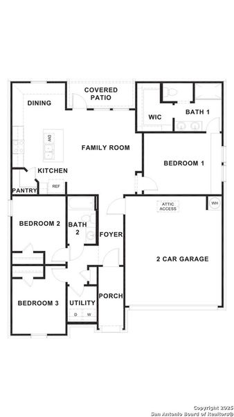 2D floor plan layout of this home in Arroyo Ranch, Seguin, TX (Image 3). 2D floor plan layout of this home in Arroyo Ranch, Seguin, TX (Image 3).