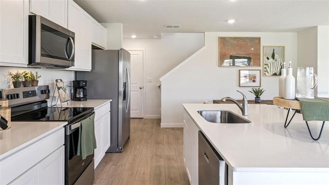Furnished interior view inside a new home in , Osteen (Image 7).