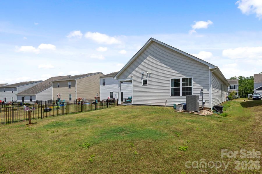 Exterior details and patio area of a home in Legacy Ridge, Catawba (Image 22).