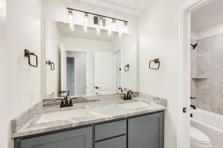 Furnished interior view inside a new home in East Oak Creek 50-55, Commerce (Image 13). Furnished interior view inside a new home in East Oak Creek 50-55, Commerce (Image 13).