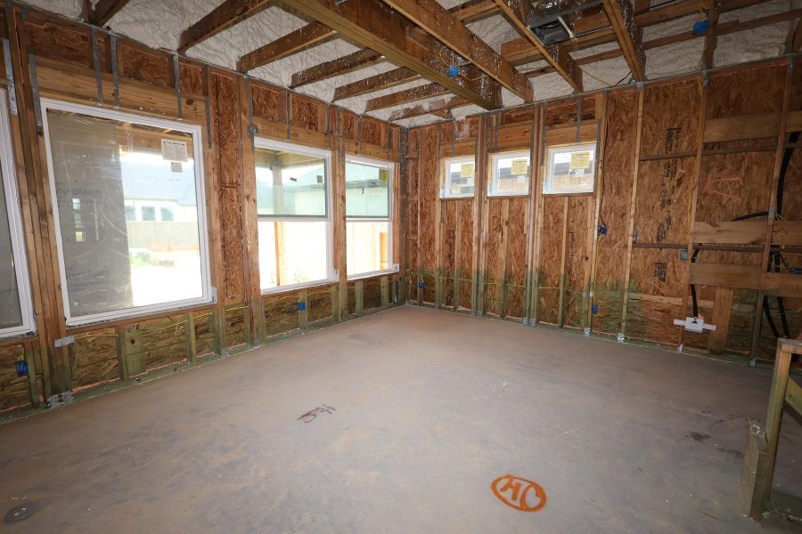 In-progress construction of a new home in Riceland - Enclave Row Collection, Mont Belvieu, TX (Image 8).