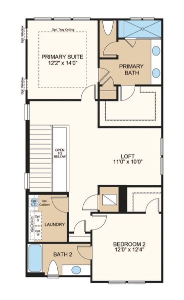 2D floor plan layout of this home in Harvest at Ovation, Winter Garden, FL (Image 5). 2D floor plan layout of this home in Harvest at Ovation, Winter Garden, FL (Image 5).