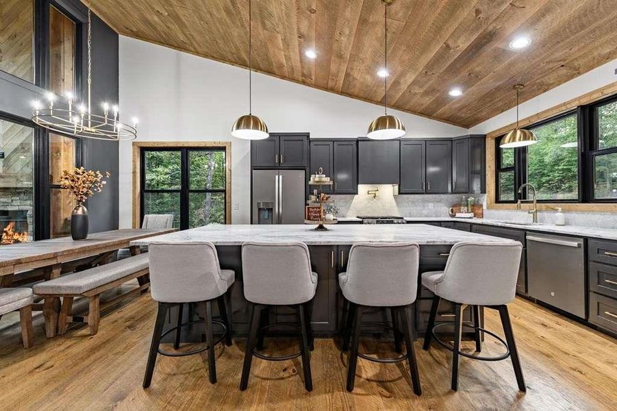 Furnished interior view inside a new home in , McCaysville (Image 17).