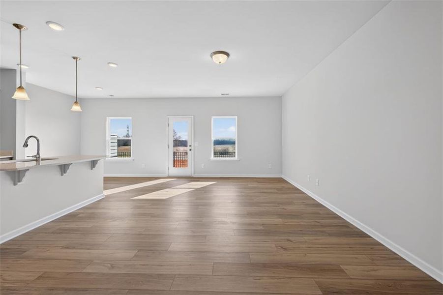 Spacious, unfurnished interior of a new home in Townes At The Stiles, Cartersville (Image 23).