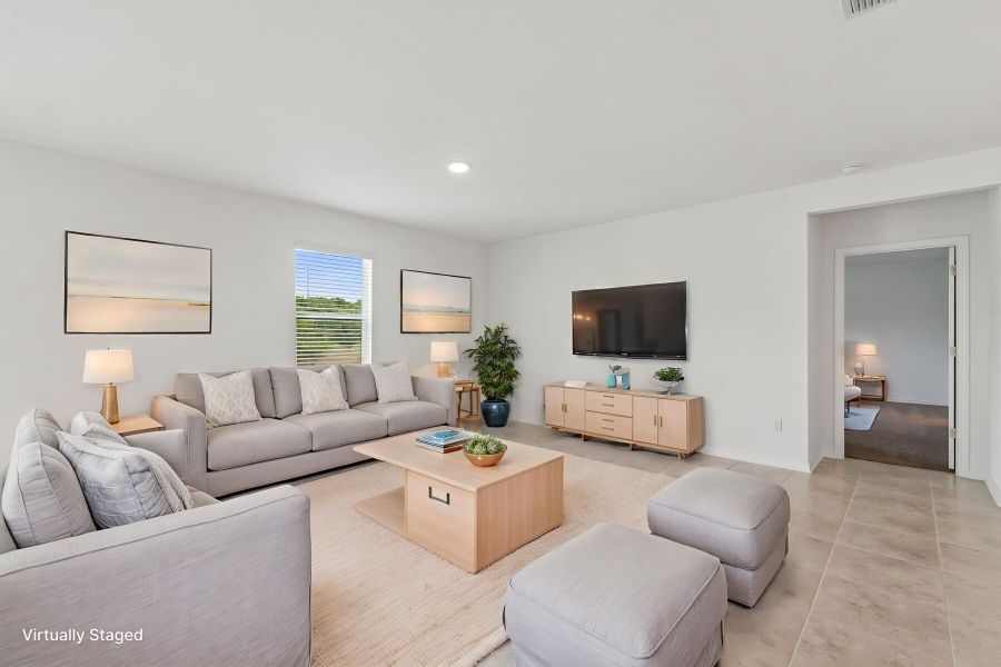 Family Room - Virtually Staged