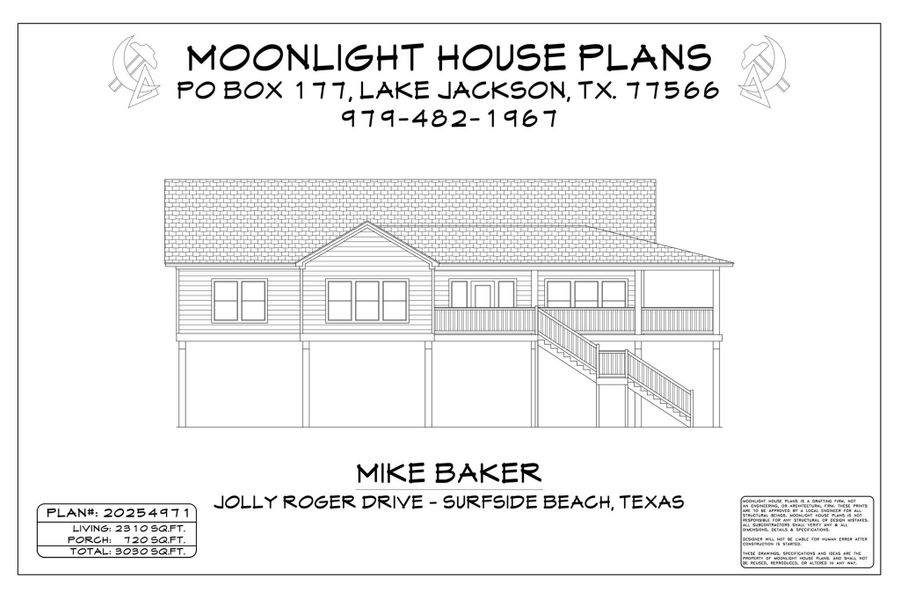 Exterior rendering of this home design in , Freeport, TX (Image 4).