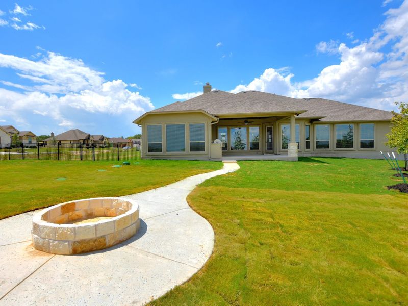 Representative exterior details of a home built from the San Simeon I by Giddens Homes in Clearwater Ranch, Liberty Hill (Image 135).