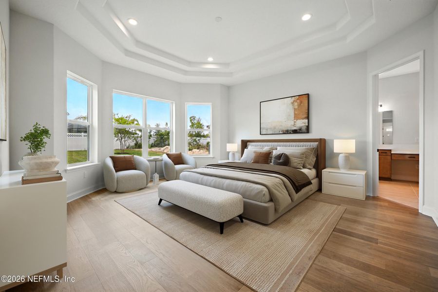 Furnished interior view inside a new home in Courtney Oaks in SilverLeaf, St. Augustine (Image 28). Furnished interior view inside a new home in Courtney Oaks in SilverLeaf, St. Augustine (Image 28).
