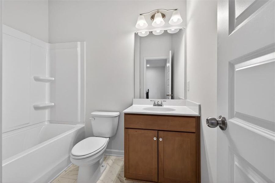 Furnished interior view inside a new home in Townes At The Stiles, Cartersville (Image 11).