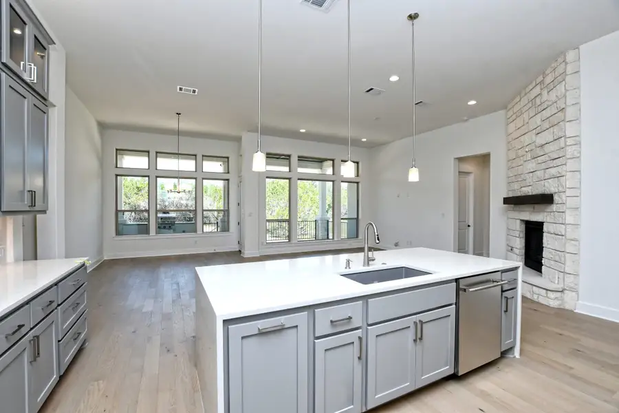 Representative furnished interior of a home built from the Siena III by Giddens Homes in Clearwater Ranch, Liberty Hill (Image 172).