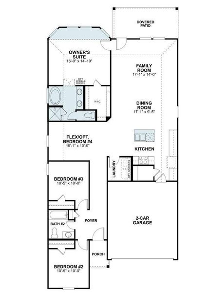 2D floor plan layout of this home in Magnolia Ridge, Magnolia, TX (Image 4). 2D floor plan layout of this home in Magnolia Ridge, Magnolia, TX (Image 4).