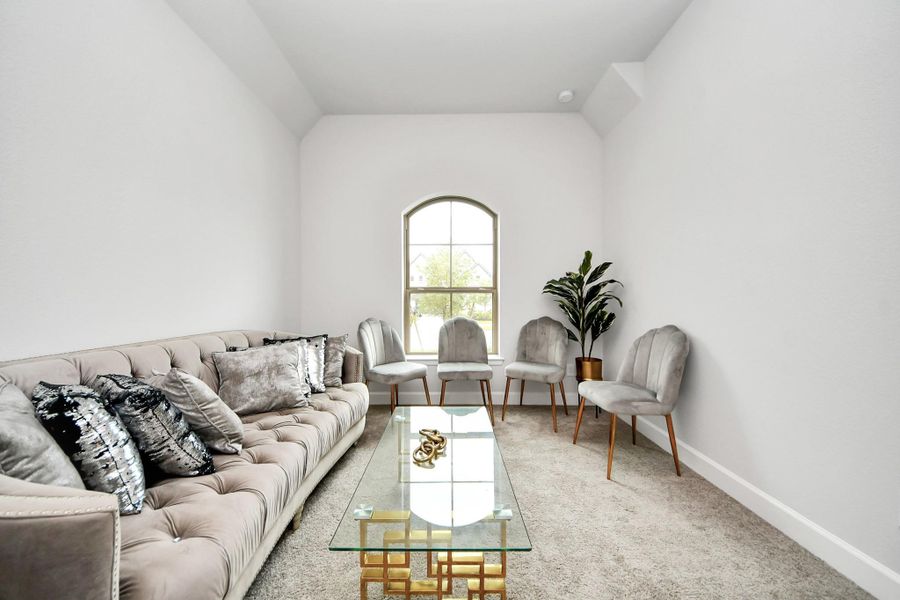 Furnished interior view inside a new home in Bridgeland, Cypress (Image 32). Furnished interior view inside a new home in Bridgeland, Cypress (Image 32).