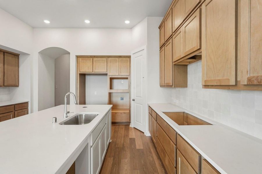 Kitchen with bold and beautiful design