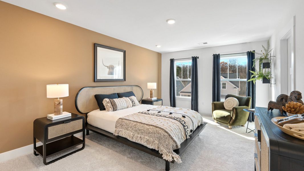 Furnished interior view inside a new home in Creeks at Midway, Anderson (Image 19). Furnished interior view inside a new home in Creeks at Midway, Anderson (Image 19).