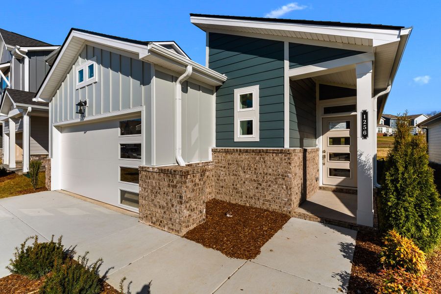 Exterior details and patio area of a home in Nexus – Park Collection, Gallatin (Image 4).