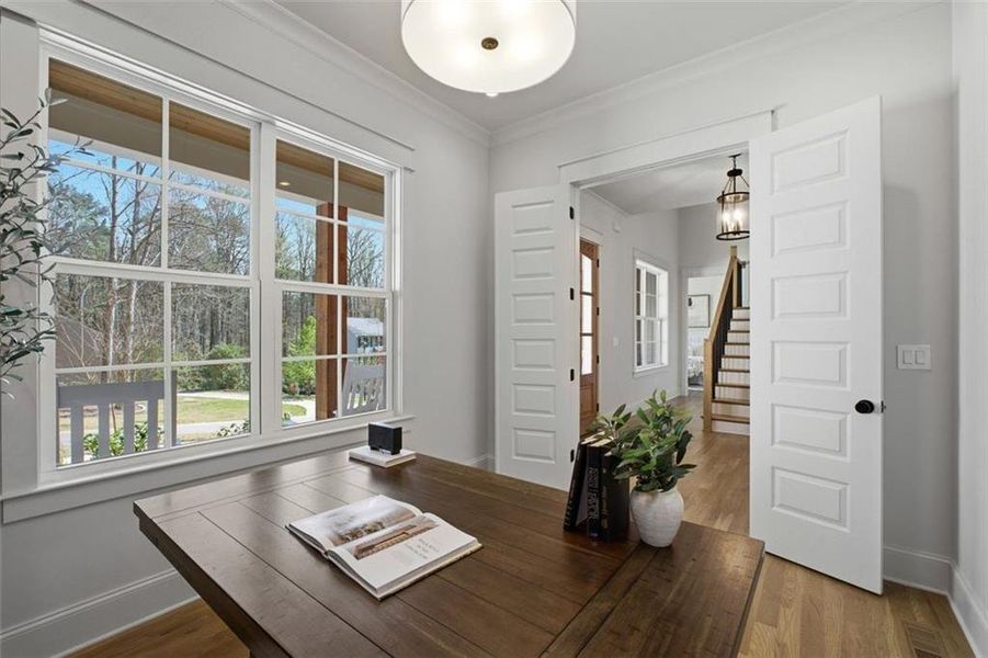 Furnished interior view inside a new home in , Marietta (Image 15).
