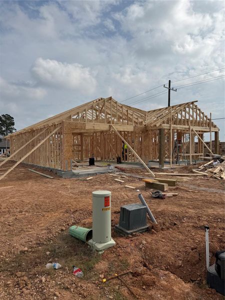 In-progress construction of a new home in , Conroe, TX (Image 6).