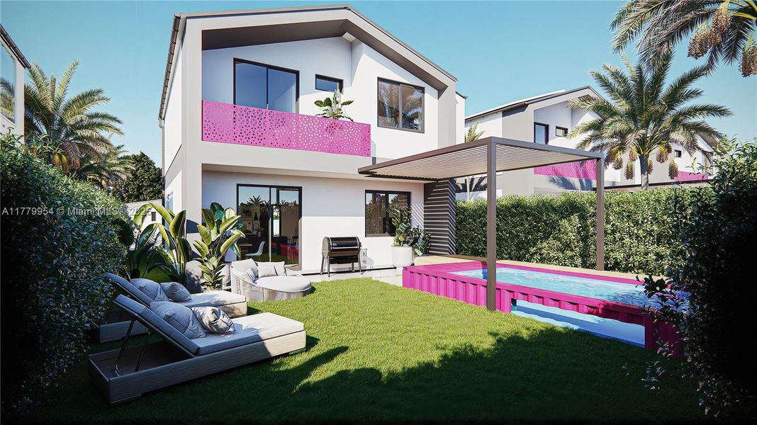 Front exterior of a new home in , Port St. Lucie, FL, highlighting curb appeal (Image 2).