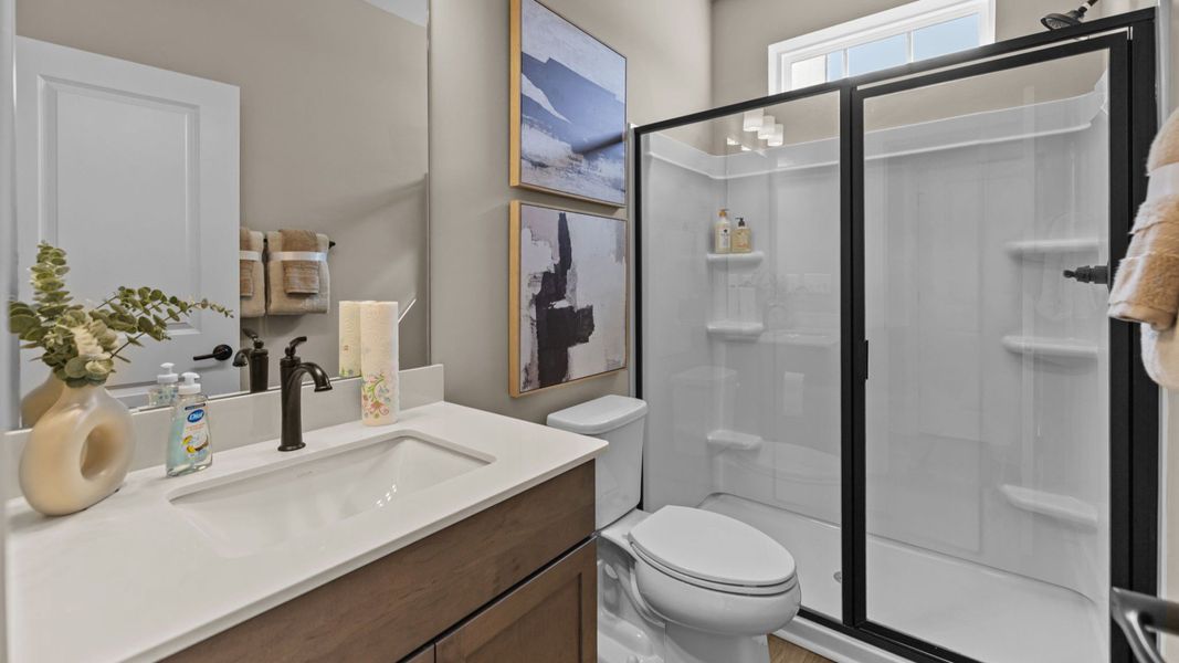 The Landon Plan at River District by DRB Homes in Charlotte, NC- Bathroom
