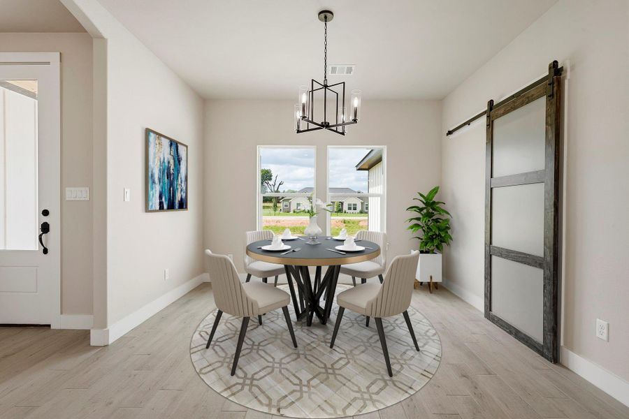 Furnished interior view inside a new home in , Franklin (Image 17).