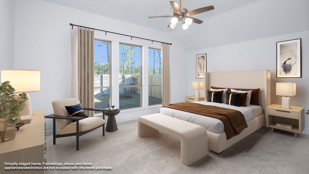 Furnished interior view inside a new home in Artavia, Conroe (Image 9).