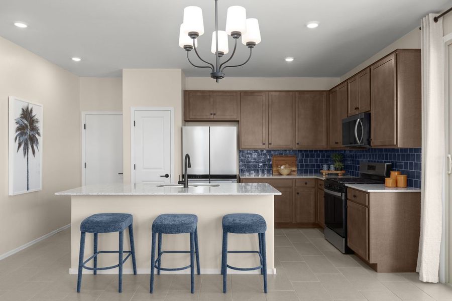 Representative furnished interior of a home built from the 1609 by KB Home in Enclaves at Tumamoc, Tucson (Image 7).
