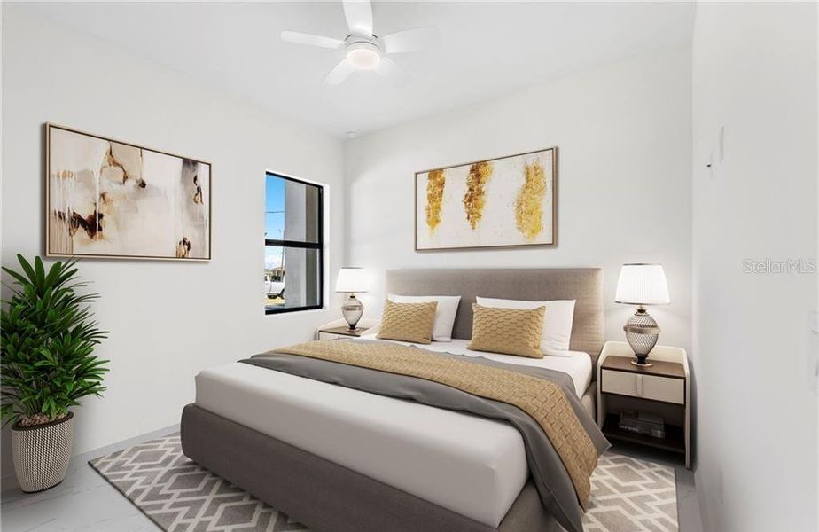 Furnished interior view inside a new home in , Cape Coral (Image 14).