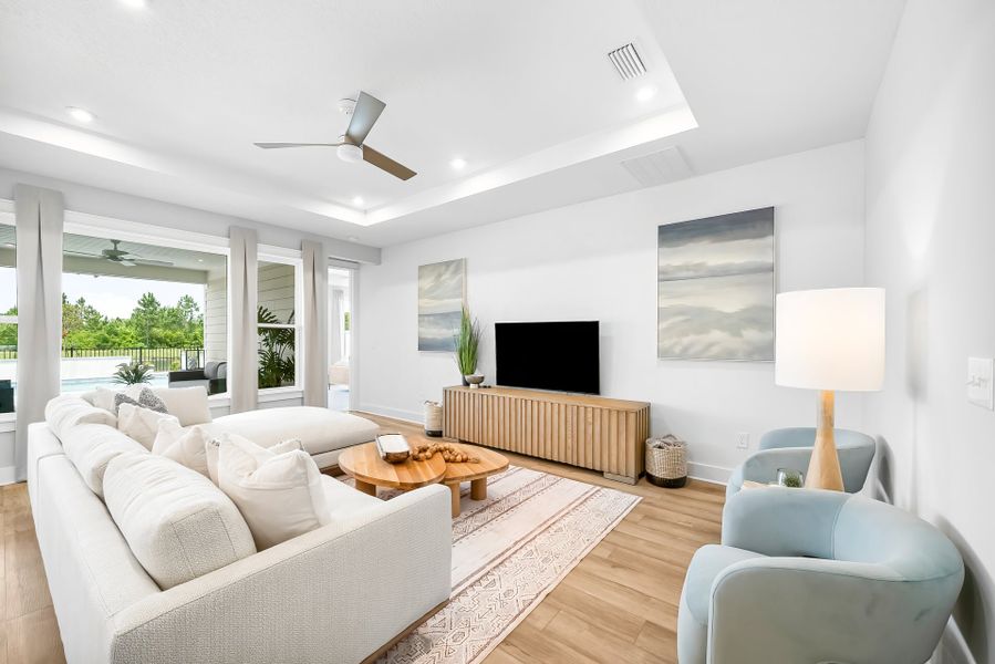 Representative furnished interior of a home built from the Ivy by Fischer Homes in Pickens Bluff, Dallas (Image 9).