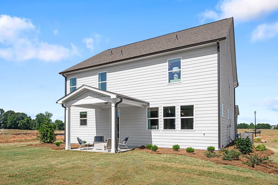 Representative exterior details of a home built from the The Hickory A by Davidson Homes LLC in Wehunt Meadows, Hoschton (Image 3).