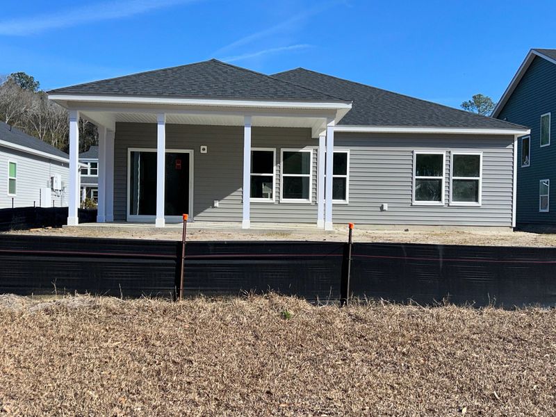 Exterior details and patio area of a home in Trieste at Bella Vita, Myrtle Beach (Image 13).