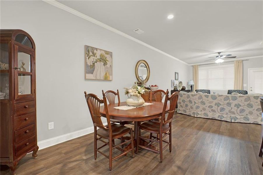 Furnished interior view inside a new home in , Flowery Branch (Image 10).