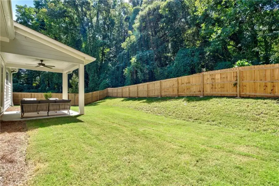 Exterior details and patio area of a home in , Atlanta (Image 32).