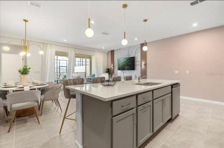Furnished interior view inside a new home in , Kissimmee (Image 11).