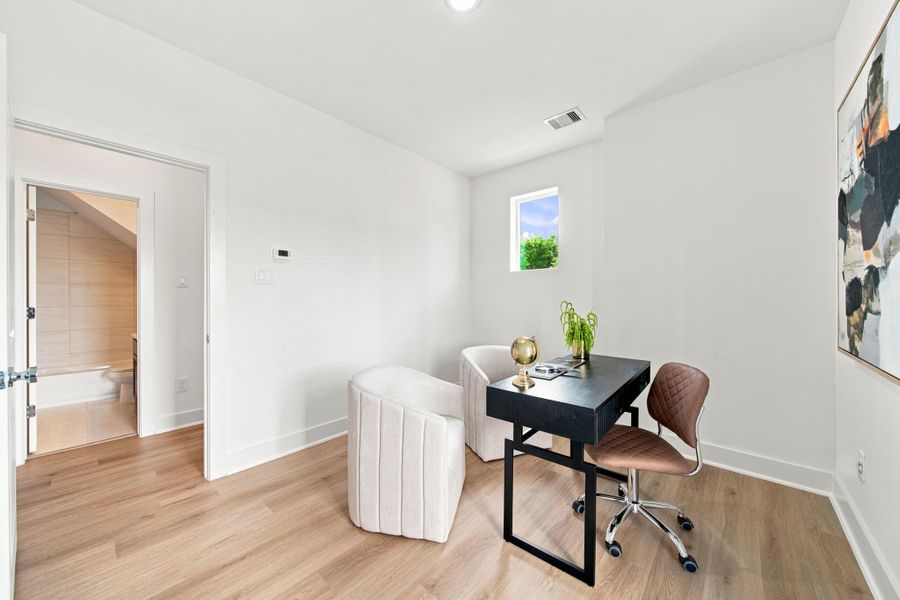 Furnished interior view inside a new home in Commons at West Tidwell, Houston (Image 13).