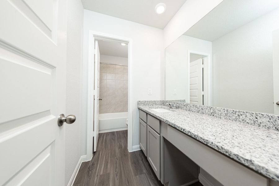 Furnished interior view inside a new home in River's Edge, Conroe (Image 4).