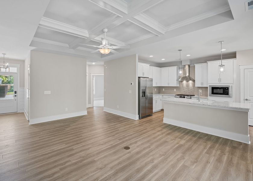 Representative unfurnished interior of a home built from the Birchwood by Bill Clark Homes in Osprey Landing, Southport (Image 24).