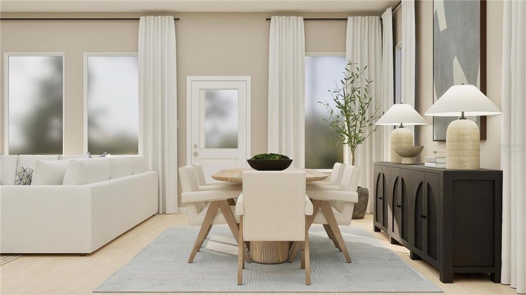 Furnished interior view inside a new home in , Clermont (Image 28).