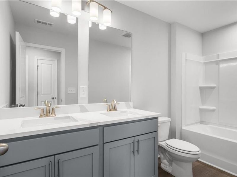 Furnished interior view inside a new home in Stegall Village, Cartersville (Image 7). Furnished interior view inside a new home in Stegall Village, Cartersville (Image 7).