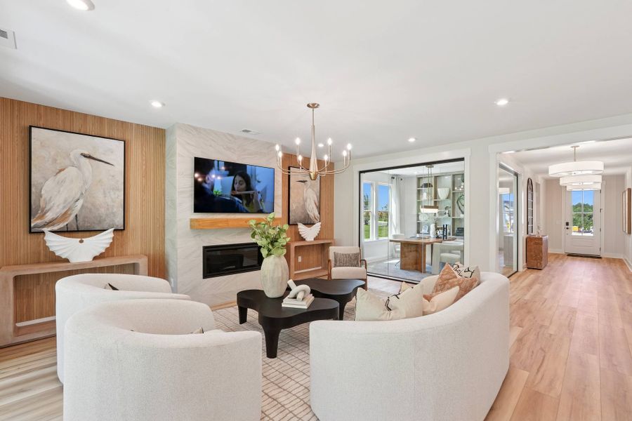 Representative furnished interior of a home built from the Sandy Lane by Tri Pointe Homes in Altis At Serenity, Fuquay Varina (Image 15).