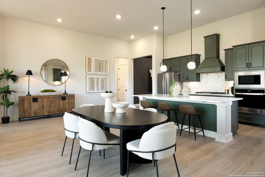Furnished interior view inside a new home in Parklands Estates, Schertz (Image 5).