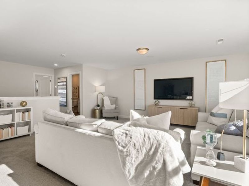 Representative furnished interior of a home built from the Montcrest by True Homes in Whispering Hills, Locust (Image 24).