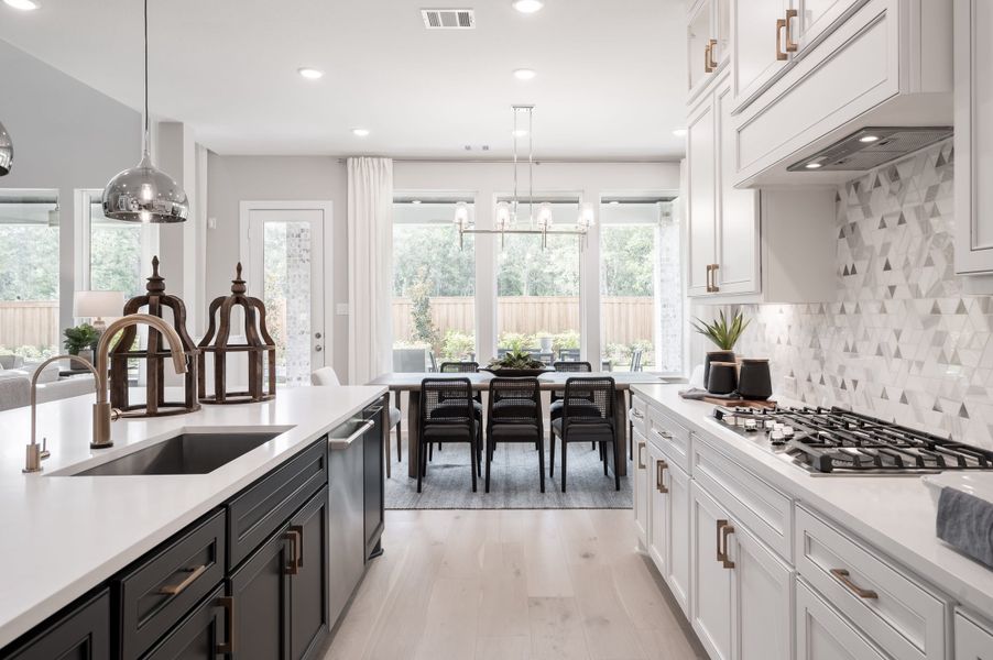 Representative furnished interior of a home built from the Snyder by Tri Pointe Homes in Harvest Green, Richmond (Image 39).
