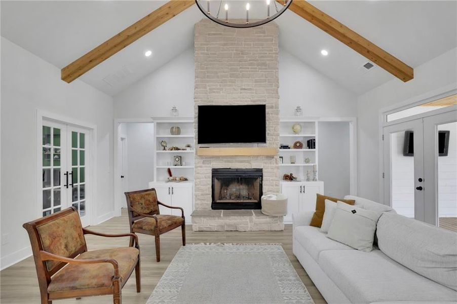 Furnished interior view inside a new home in , Monroe (Image 43).