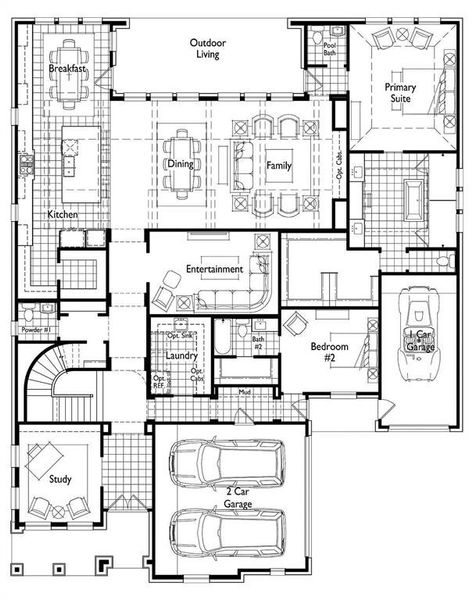 2D floor plan layout of this home in Saddle Star Estates, Rockwall, TX (Image 4).