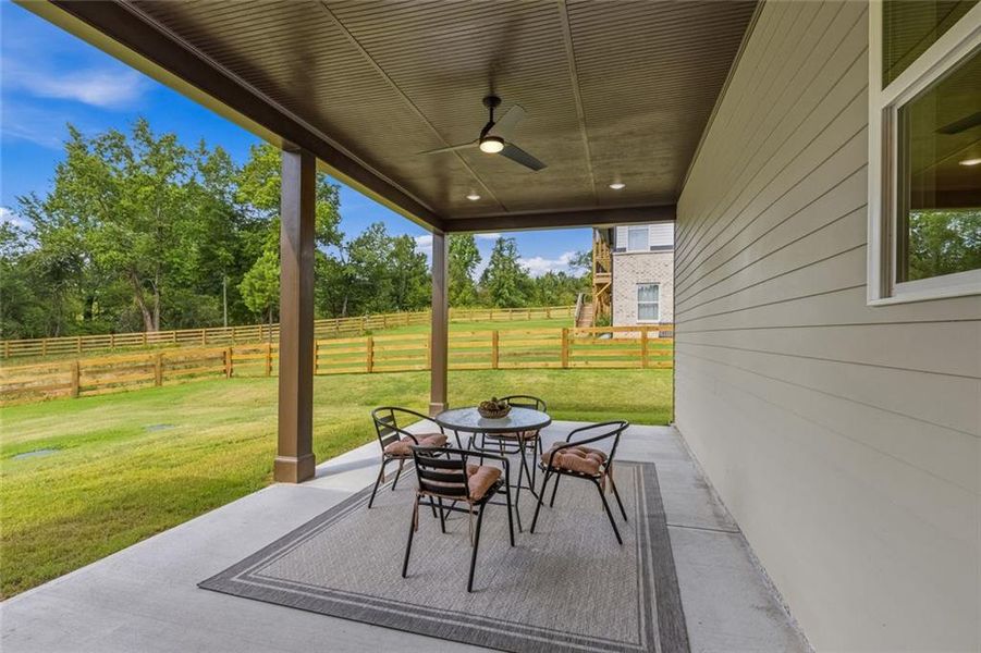 Exterior details and patio area of a home in , Murrayville (Image 2). Exterior details and patio area of a home in , Murrayville (Image 2).