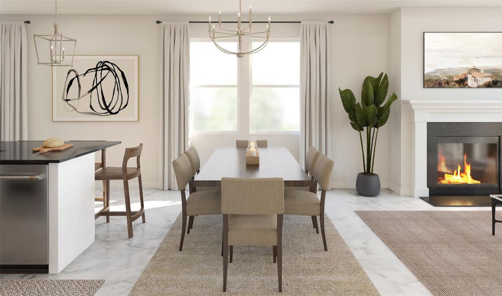 Charming dining area (*Artist rendering used for illustration purposes only.)