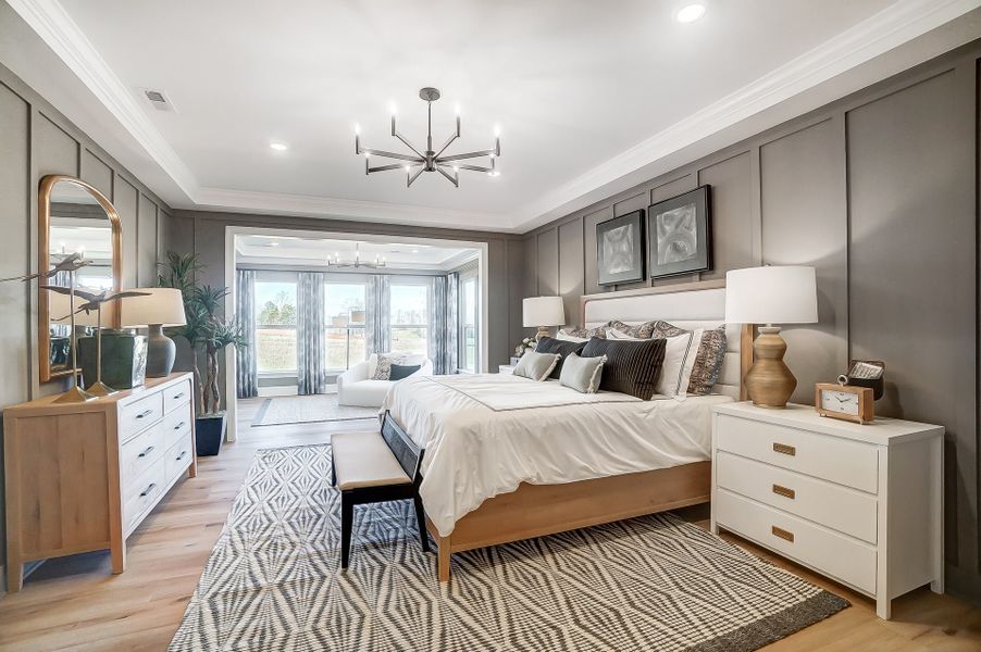 Representative furnished interior of a home built from the Lexington II by Caruso Homes in Rolling Meadows, Mooresville (Image 44).